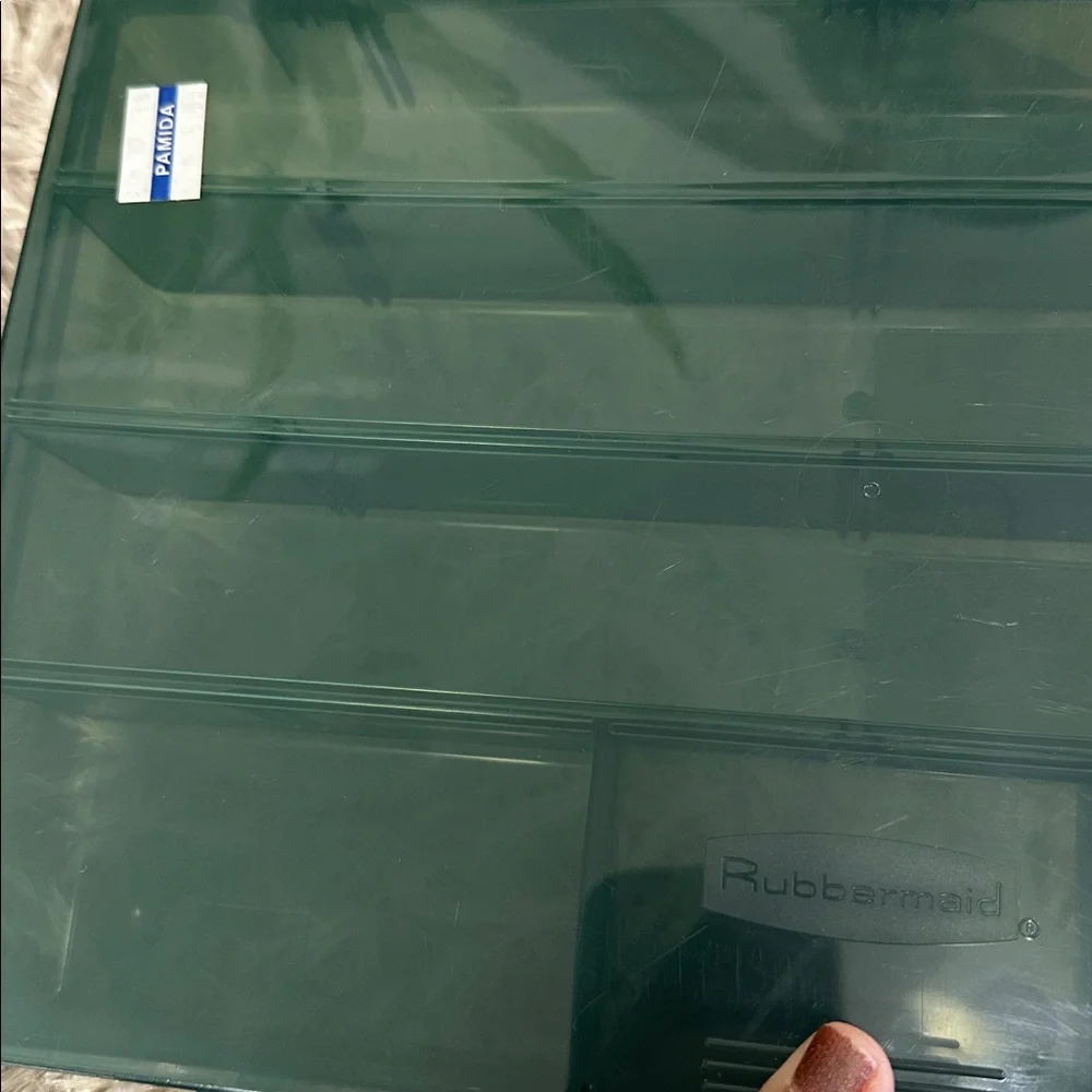 Rubbermaid 1995 Plastic Storage‎ Container Tackle Box Organizer Made In USA Vtg
